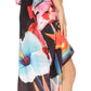 Sakkas Laisson Flowy Hi Low Caftan Rhinestone Boxy V Neck Dress Top Cover / Up