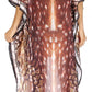 Sakkas Laisson Flowy Hi Low Caftan Rhinestone Boxy V Neck Dress Top Cover / Up