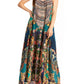 Sakkas Sofia Women's Spaghetti Strap V-neck Floral Print Summer Casual Maxi Dress