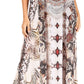 Sakkas Sofia Women's Spaghetti Strap V-neck Floral Print Summer Casual Maxi Dress