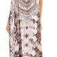 Sakkas Sofia Women's Spaghetti Strap V-neck Floral Print Summer Casual Maxi Dress