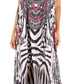Sakkas Sofia Women's Spaghetti Strap V-neck Floral Print Summer Casual Maxi Dress