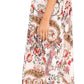 Sakkas Sofia Women's Spaghetti Strap V-neck Floral Print Summer Casual Maxi Dress