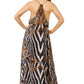 Sakkas Sofia Women's Spaghetti Strap V-neck Floral Print Summer Casual Maxi Dress