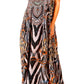 Sakkas Sofia Women's Spaghetti Strap V-neck Floral Print Summer Casual Maxi Dress