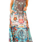 Sakkas Sofia Women's Spaghetti Strap V-neck Floral Print Summer Casual Maxi Dress