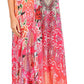 Sakkas Sofia Women's Spaghetti Strap V-neck Floral Print Summer Casual Maxi Dress
