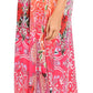 Sakkas Sofia Women's Spaghetti Strap V-neck Floral Print Summer Casual Maxi Dress