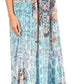 Sakkas Sofia Women's Spaghetti Strap V-neck Floral Print Summer Casual Maxi Dress
