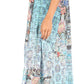 Sakkas Sofia Women's Spaghetti Strap V-neck Floral Print Summer Casual Maxi Dress