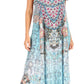 Sakkas Sofia Women's Spaghetti Strap V-neck Floral Print Summer Casual Maxi Dress