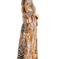 Sakkas Maribel Maxi Caftan Dress - Women's V-Neck, Short Sleeves