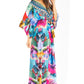 Sakkas Maribel Maxi Caftan Dress - Women's V-Neck, Short Sleeves