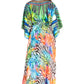 Sakkas Maribel Maxi Caftan Dress - Women's V-Neck, Short Sleeves