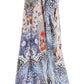 Sakkas Milanna Women's V neck Short Sleeve Vibrant Print Caftan Dress Cover-up
