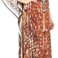 Sakkas Milanna Women's V neck Short Sleeve Vibrant Print Caftan Dress Cover-up