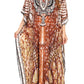 Sakkas Milanna Women's V neck Short Sleeve Vibrant Print Caftan Dress Cover-up