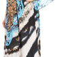 Sakkas Milanna Women's V neck Short Sleeve Vibrant Print Caftan Dress Cover-up