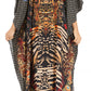 Sakkas Milanna Women's V neck Short Sleeve Vibrant Print Caftan Dress Cover-up