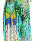 Sakkas Milanna Women's V neck Short Sleeve Vibrant Print Caftan Dress Cover-up