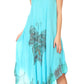 Sakkas Keola Women's Maxi Caftan Bathing Suit Cover Up Summer Dress Sleeveless