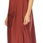 Sakkas Keola Women's Maxi Caftan Bathing Suit Cover Up Summer Dress Sleeveless