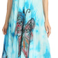 Sakkas Nalani Womens Flowy Caftan Tie Dye Summer Dress Cover up Relax Fit