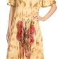 Sakkas Nalani Womens Flowy Caftan Tie Dye Summer Dress Cover up Relax Fit