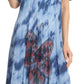 Sakkas Nalani Womens Flowy Caftan Tie Dye Summer Dress Cover up Relax Fit