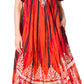 Sakkas Devora Women's Maxi NightGown Caftan Kaftan Dress Tie Dye Batik & Corset