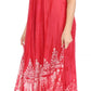 Sakkas Devora Women's Maxi NightGown Caftan Kaftan Dress Tie Dye Batik & Corset