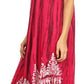 Sakkas Devora Women's Maxi NightGown Caftan Kaftan Dress Tie Dye Batik & Corset