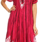 Sakkas Devora Women's Maxi NightGown Caftan Kaftan Dress Tie Dye Batik & Corset