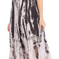 Sakkas Devora Women's Maxi NightGown Caftan Kaftan Dress Tie Dye Batik & Corset