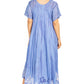Sakkas Devora Women's Maxi NightGown Caftan Kaftan Dress Tie Dye Batik & Corset