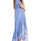 Sakkas Devora Women's Maxi NightGown Caftan Kaftan Dress Tie Dye Batik & Corset