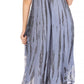 Sakkas Devora Women's Maxi NightGown Caftan Kaftan Dress Tie Dye Batik & Corset