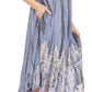 Sakkas Devora Women's Maxi NightGown Caftan Kaftan Dress Tie Dye Batik & Corset
