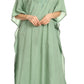 Sakkas Favi Vestido largo casual maxi para mujer Caftán para cubrirse para descansar de rayón