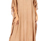 Sakkas Favi Vestido largo casual maxi para mujer Caftán para cubrirse para descansar de rayón