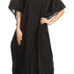 Sakkas Favi Vestido largo casual maxi para mujer Caftán para cubrirse para descansar de rayón