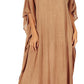 Sakkas Favi Vestido largo casual maxi para mujer Caftán para cubrirse para descansar de rayón