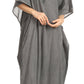 Sakkas Favi Vestido largo casual maxi para mujer Caftán para cubrirse para descansar de rayón
