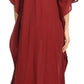 Sakkas Favi Vestido largo casual maxi para mujer Caftán para cubrirse para descansar de rayón