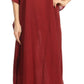 Sakkas Favi Vestido largo casual maxi para mujer Caftán para cubrirse para descansar de rayón