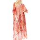 Sakkas Tacy Women's Boho Summer Maxi Dress for Casual or Lounge Wear