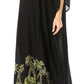 Sakkas Leonor Women's Boho Casual Long Maxi Caftan Dress Kaftan Cover-up LougeWear