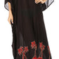 Sakkas Leonor Women's Boho Casual Long Maxi Caftan Dress Kaftan Cover-up LougeWear