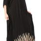 Sakkas Leonor Women's Boho Casual Long Maxi Caftan Dress Kaftan Cover-up LougeWear