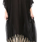 Sakkas Leonor Women's Boho Casual Long Maxi Caftan Dress Kaftan Cover-up LougeWear